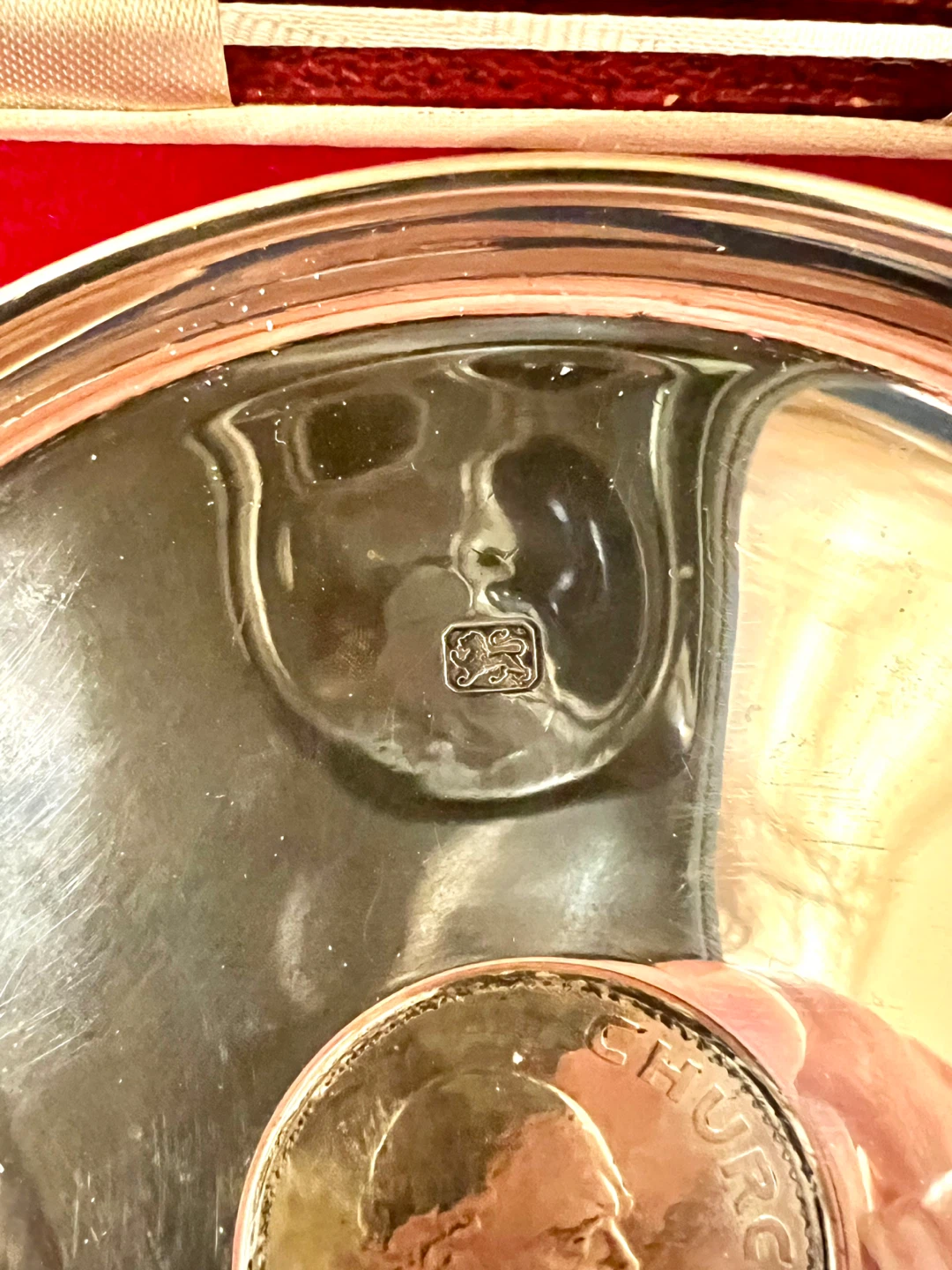 STERLING SILVER Churchill British Commemorative Collectors Dish - photo 2