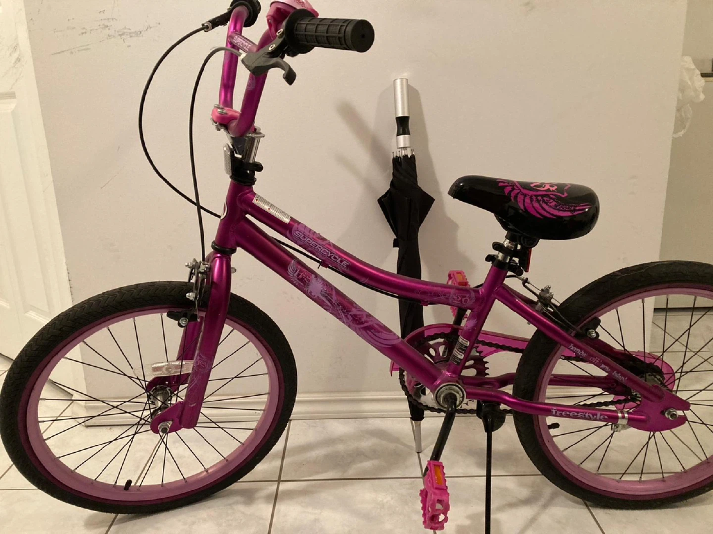 Pink Freestyle BMX Bike for Kids