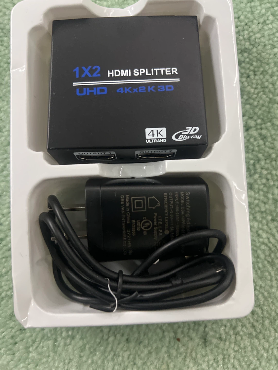 1x2 HDMI Splitter UHD 4Kx2K 3D