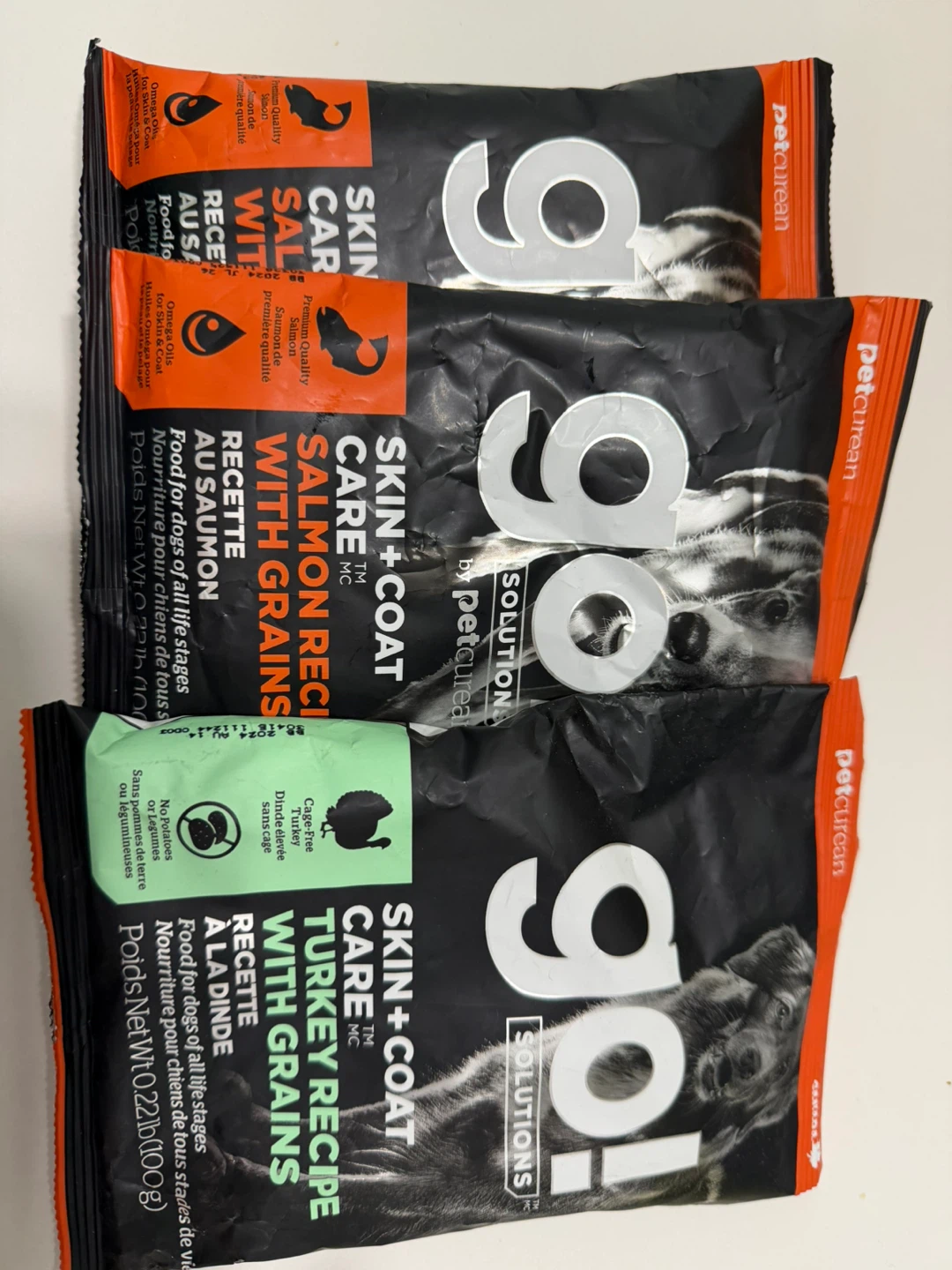 Sample size dog food