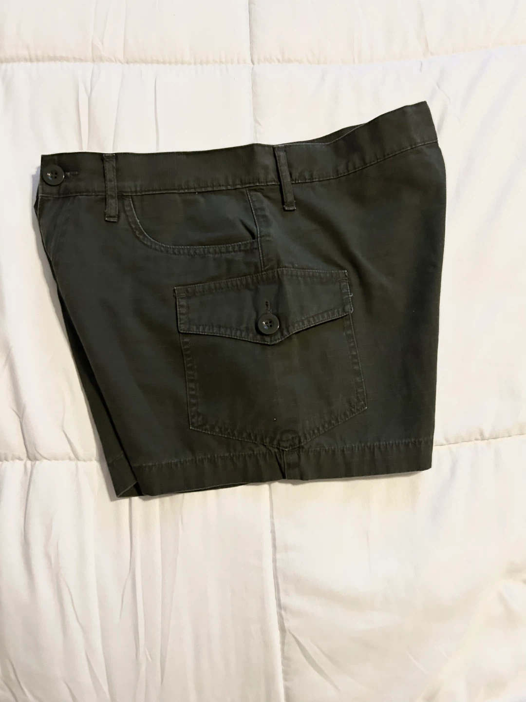 Vintage Y2K lei Olive Green Cargo Shorts - photo 4