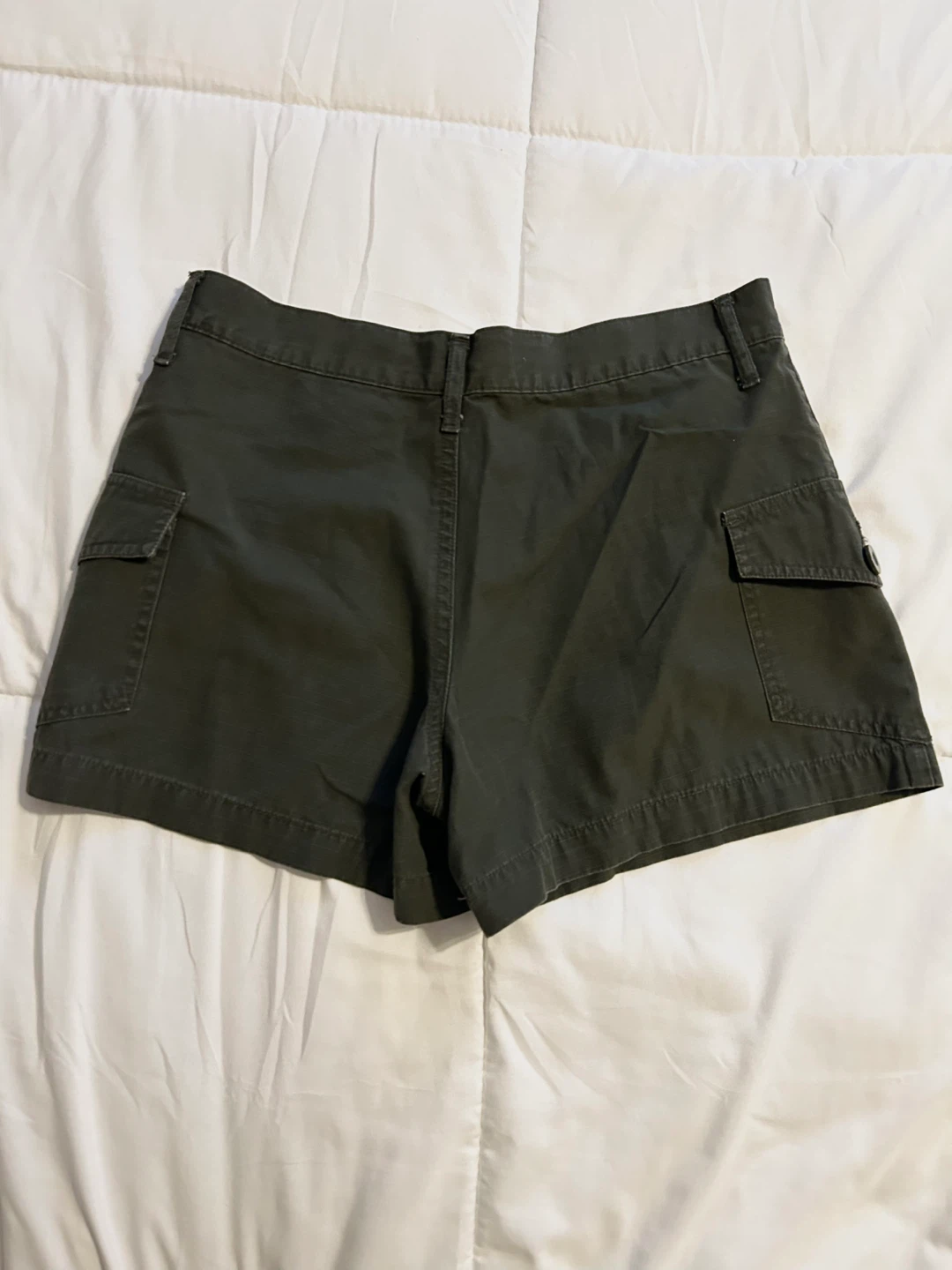 Vintage Y2K lei Olive Green Cargo Shorts - photo 2