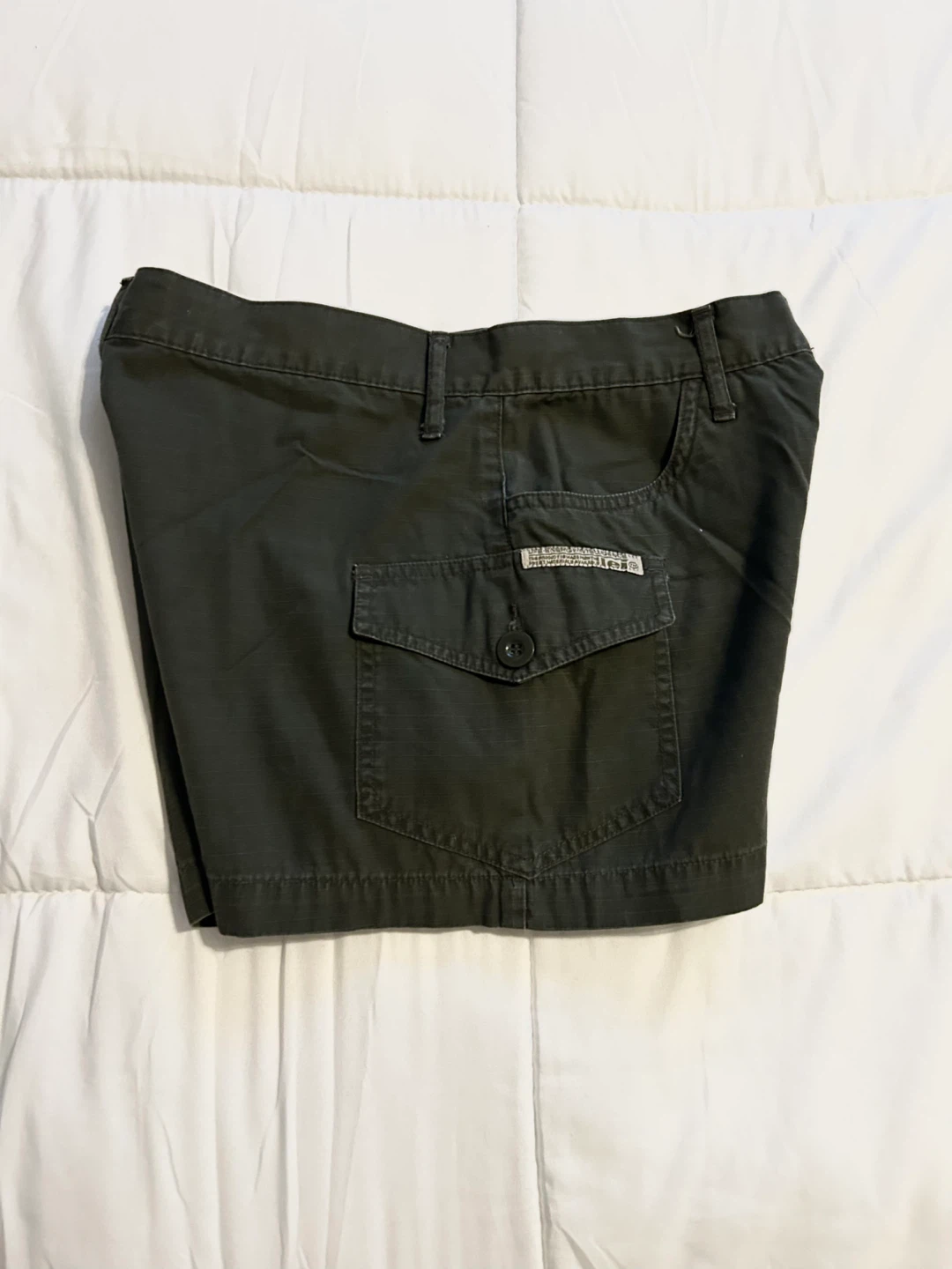 Vintage Y2K lei Olive Green Cargo Shorts - photo 3