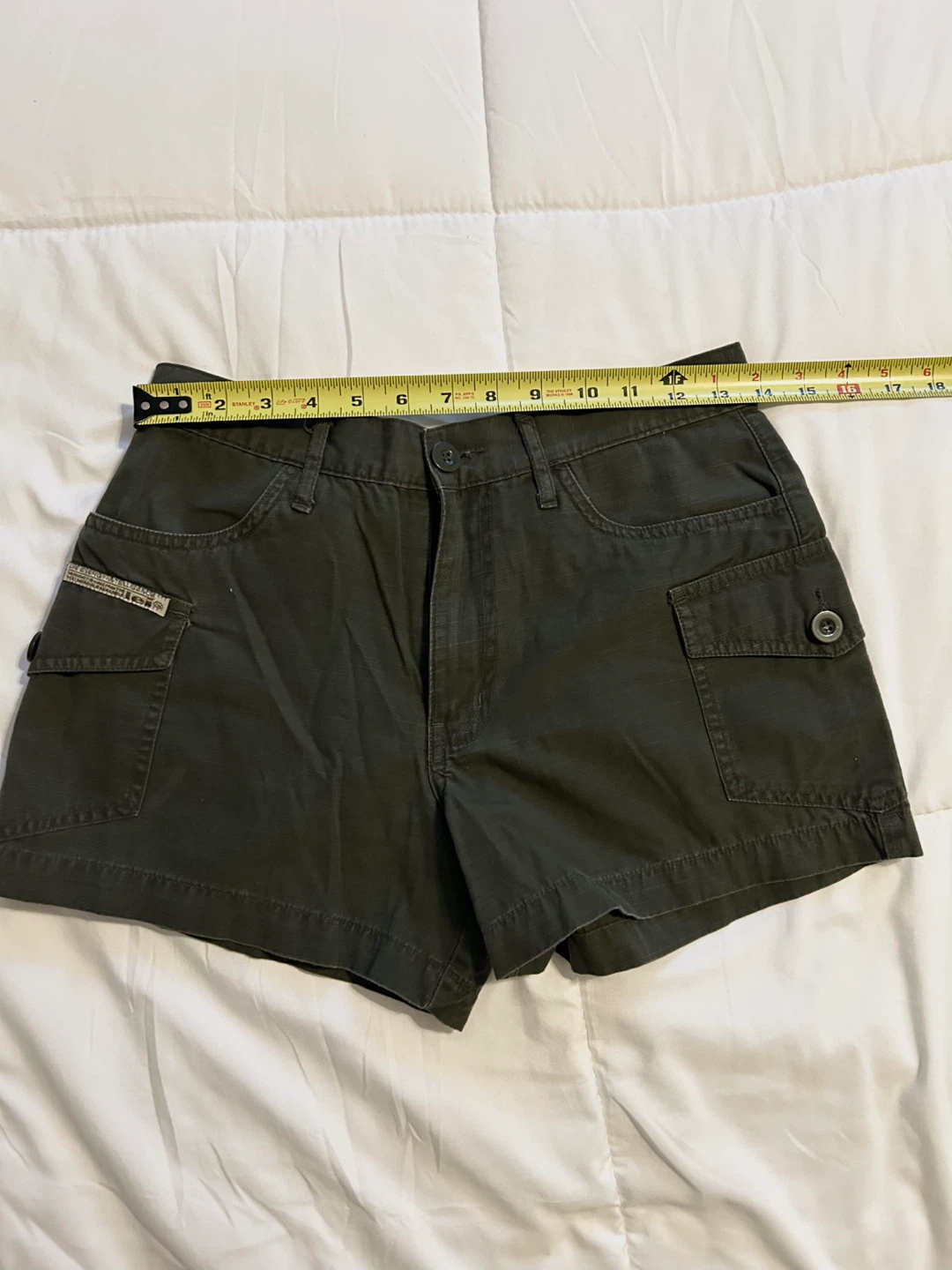 Vintage Y2K lei Olive Green Cargo Shorts - photo 5
