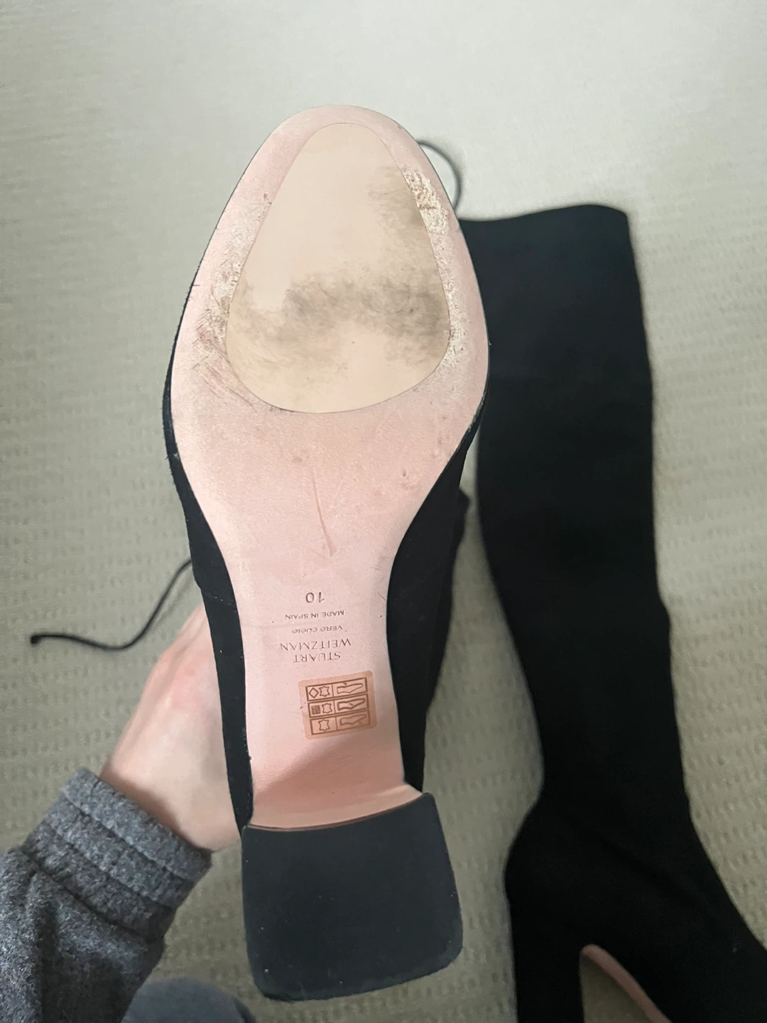 Stuart Weitzman Black Over-the-Knee Boots Size 10 - photo 3