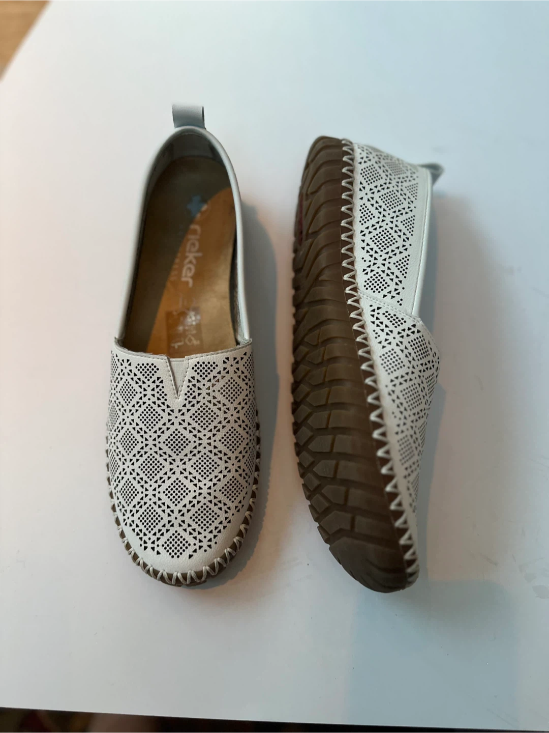 RIEKER Antistress Perforated Leather Loafers Sz.11/ EU 42 - photo 2