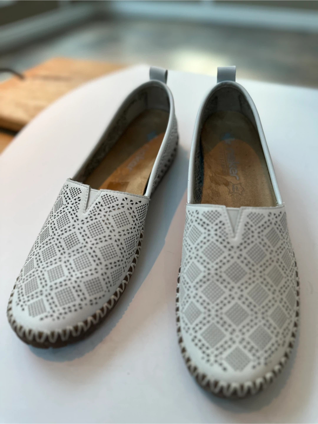 RIEKER Antistress Perforated Leather Loafers Sz.11/ EU 42