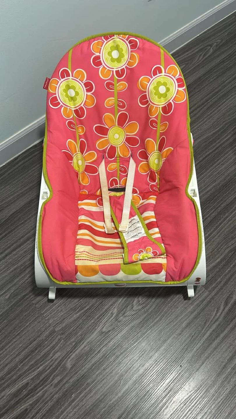 Fisher-Price Baby Bouncer Seat Pink Floral - photo 2