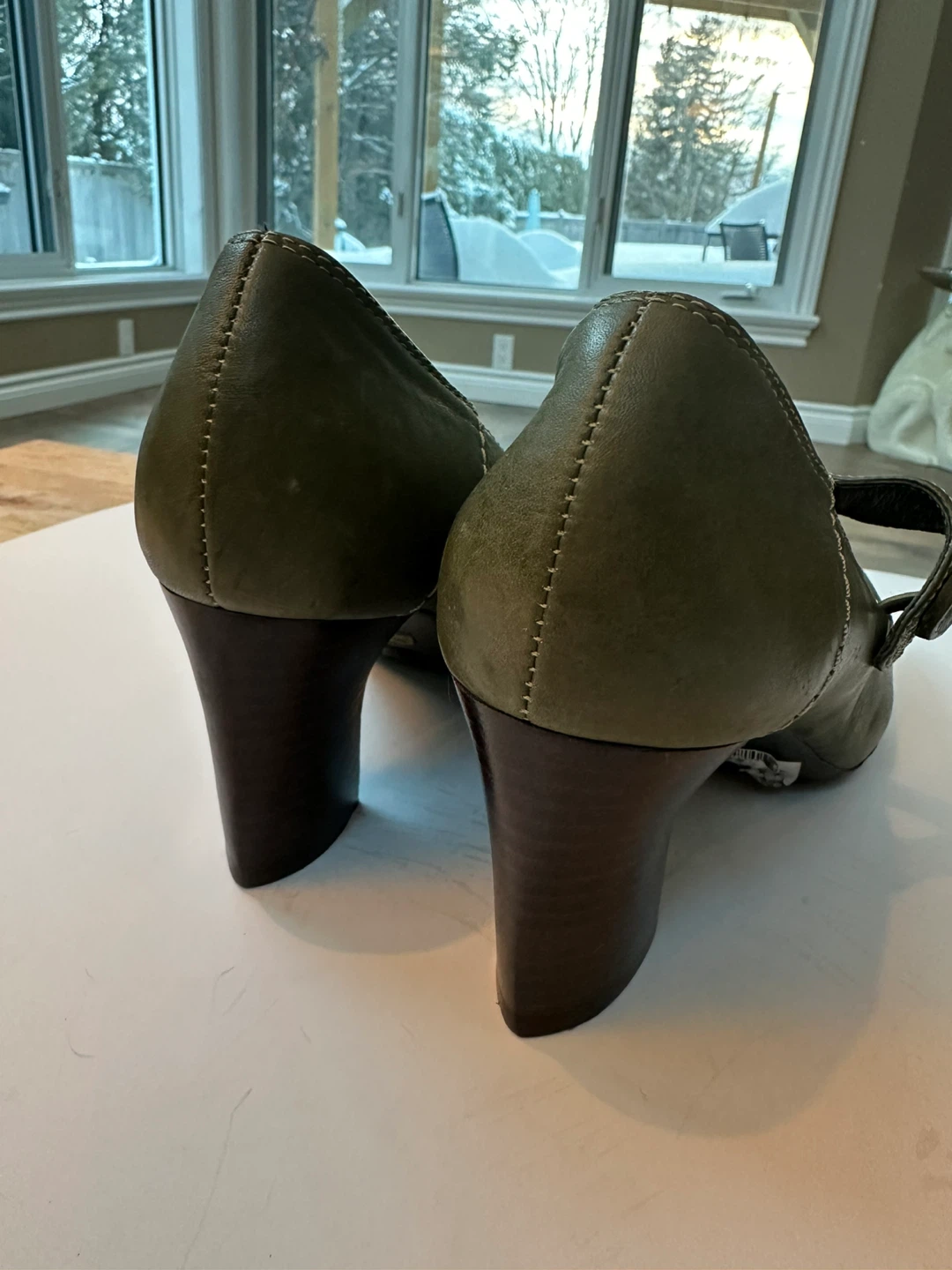 Hush Puppies Women's Green Mary Jane Heels Size 8.5 - photo 5
