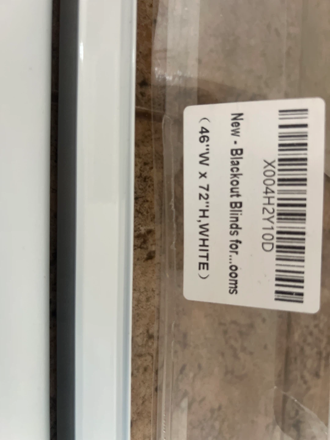 New Blackout Blinds for Rooms 46" W x 72" H White - photo 2