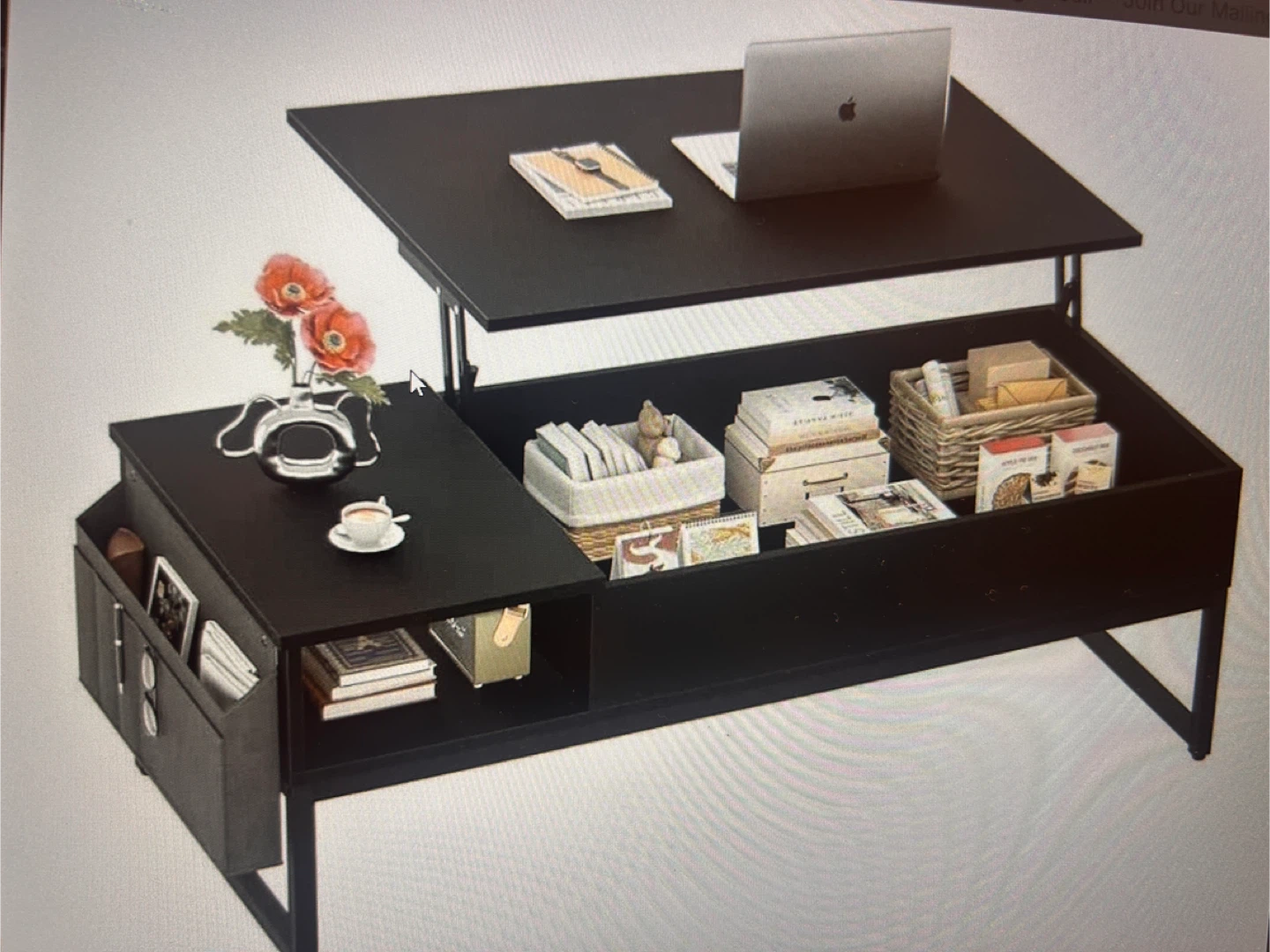 Cyclysio reversible lift too coffee table- brand new