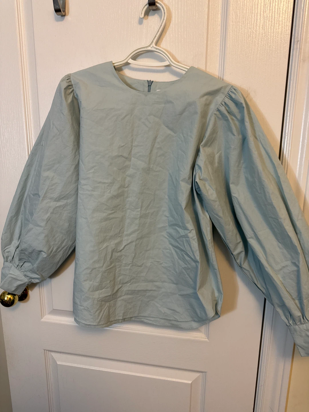Oak + Fort Cotton Poplin Blouse - Size M - photo 5