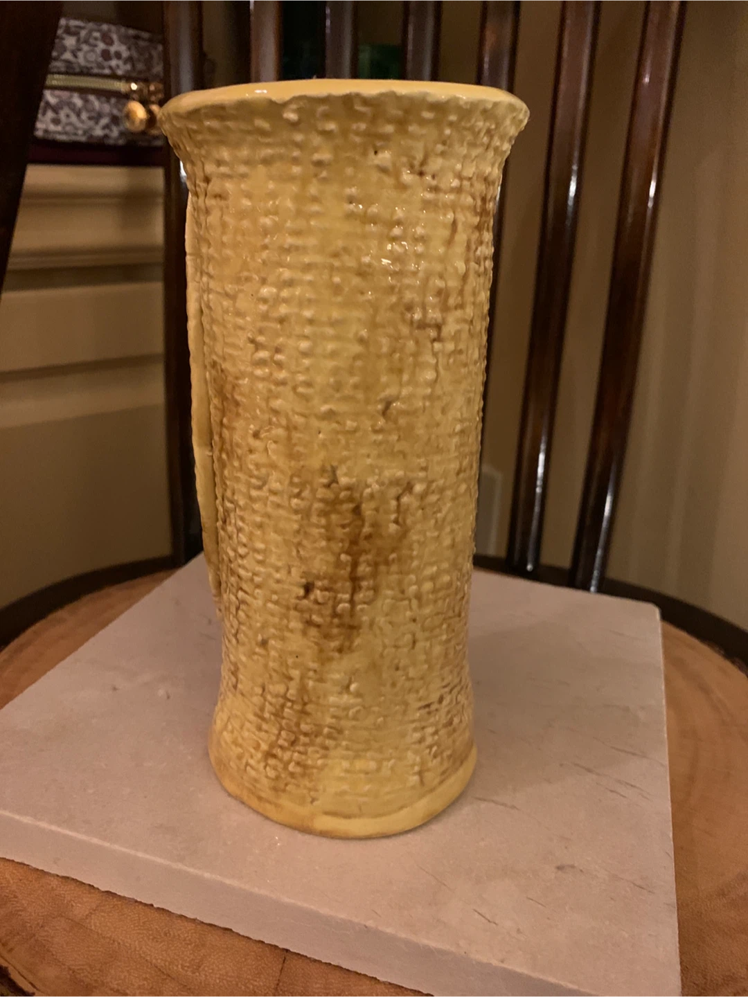 Yellow Textured Ceramic Vase - photo 5