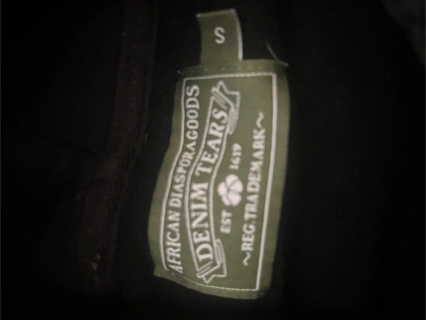 Black denim tears hoodie - photo 5