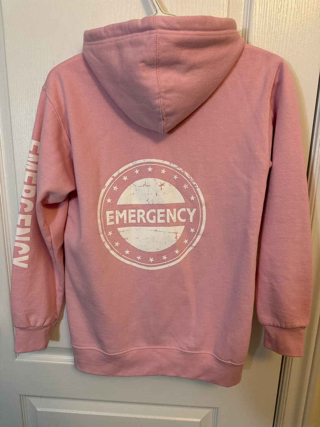 Oversized Cotton Pink Zip-Up Hoodie - Size XS - photo 2