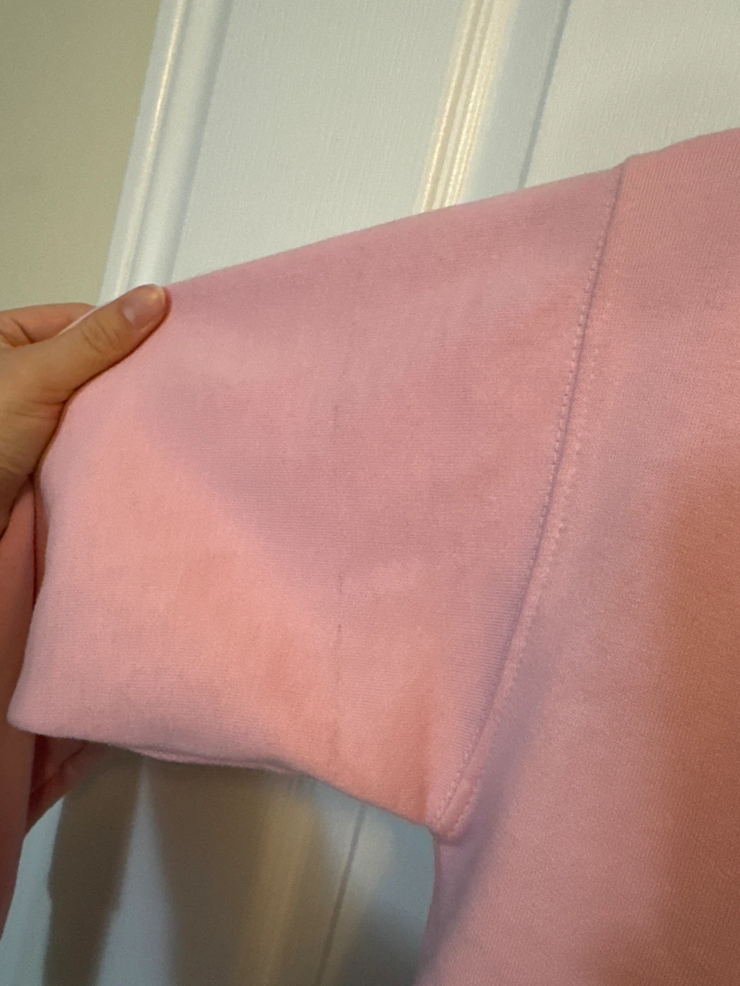 Oversized Cotton Pink Zip-Up Hoodie - Size XS - photo 5