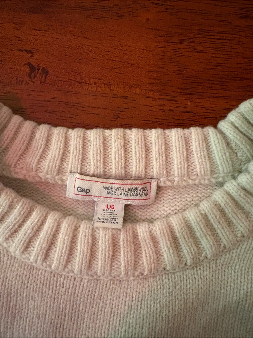 Gap Cream Fair Isle Lambswool Sweater - Large - photo 3