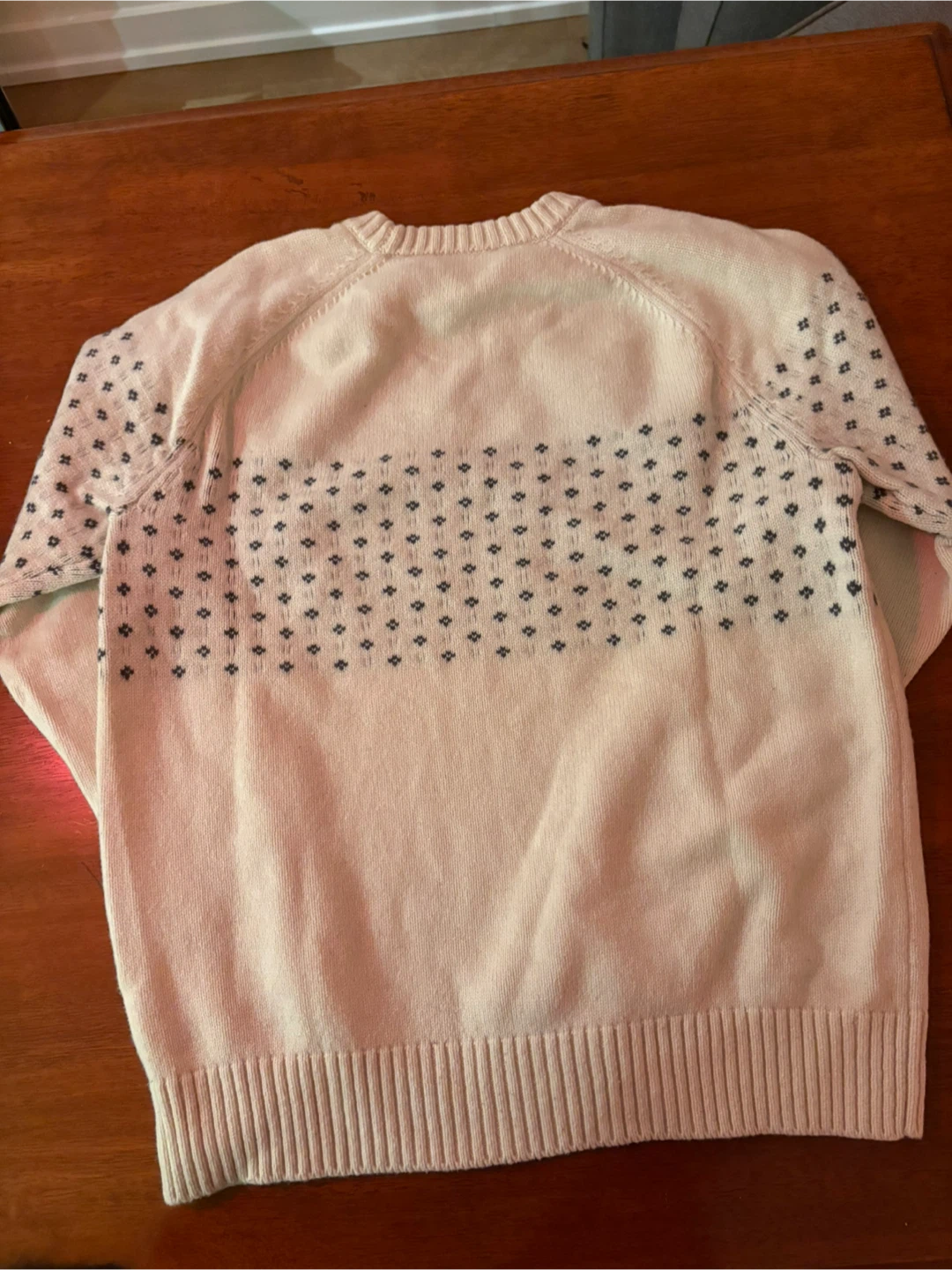 Gap Cream Fair Isle Lambswool Sweater - Large - photo 2