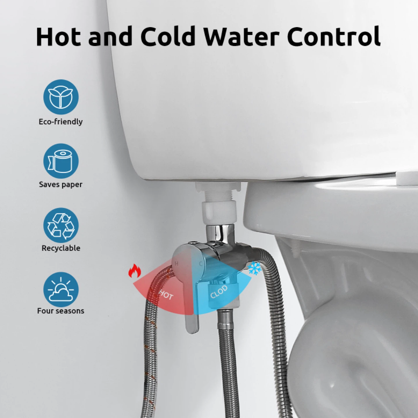 BRITULIA Stainless Steel Bidet Sprayer Set - photo 2