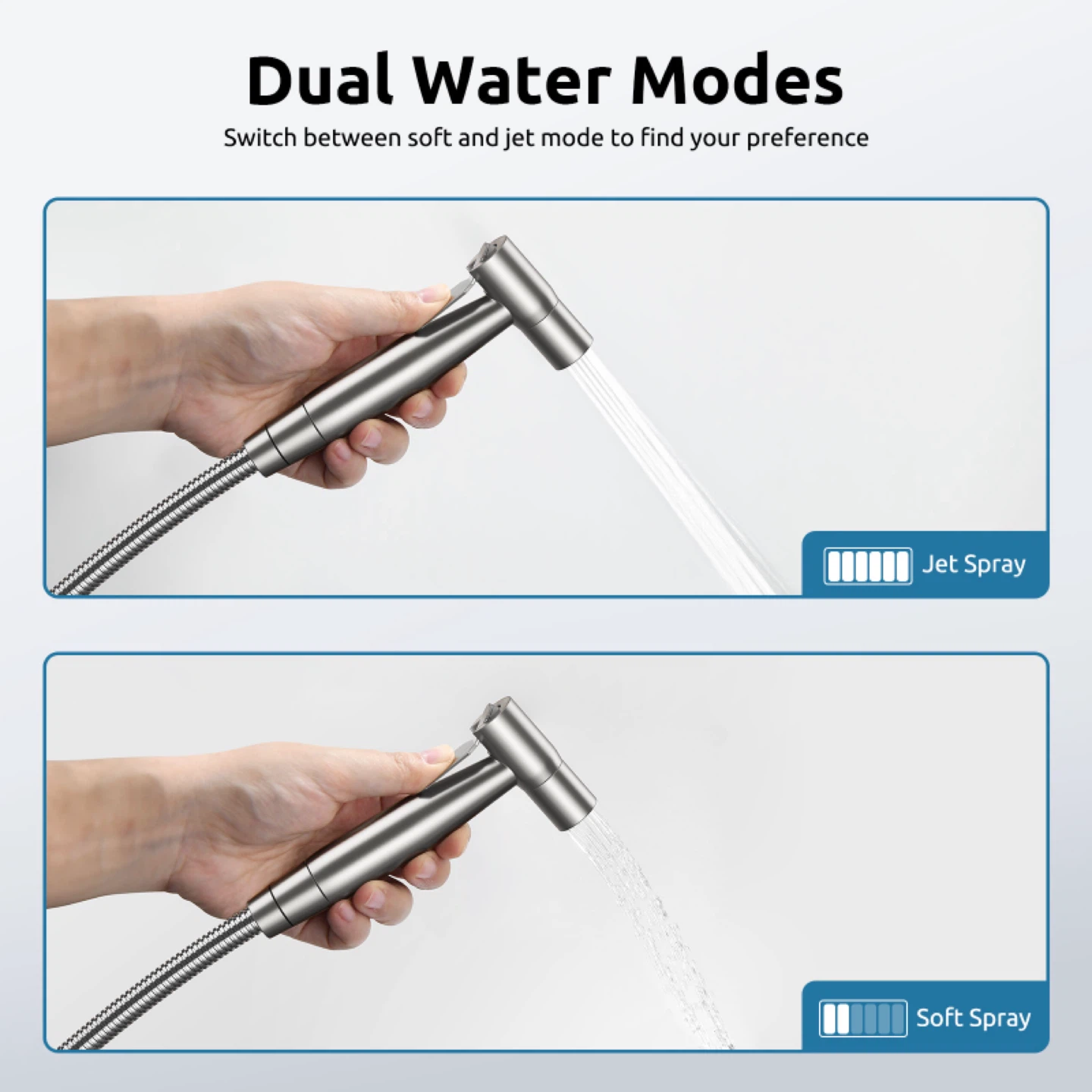 BRITULIA Stainless Steel Bidet Sprayer Set - photo 5