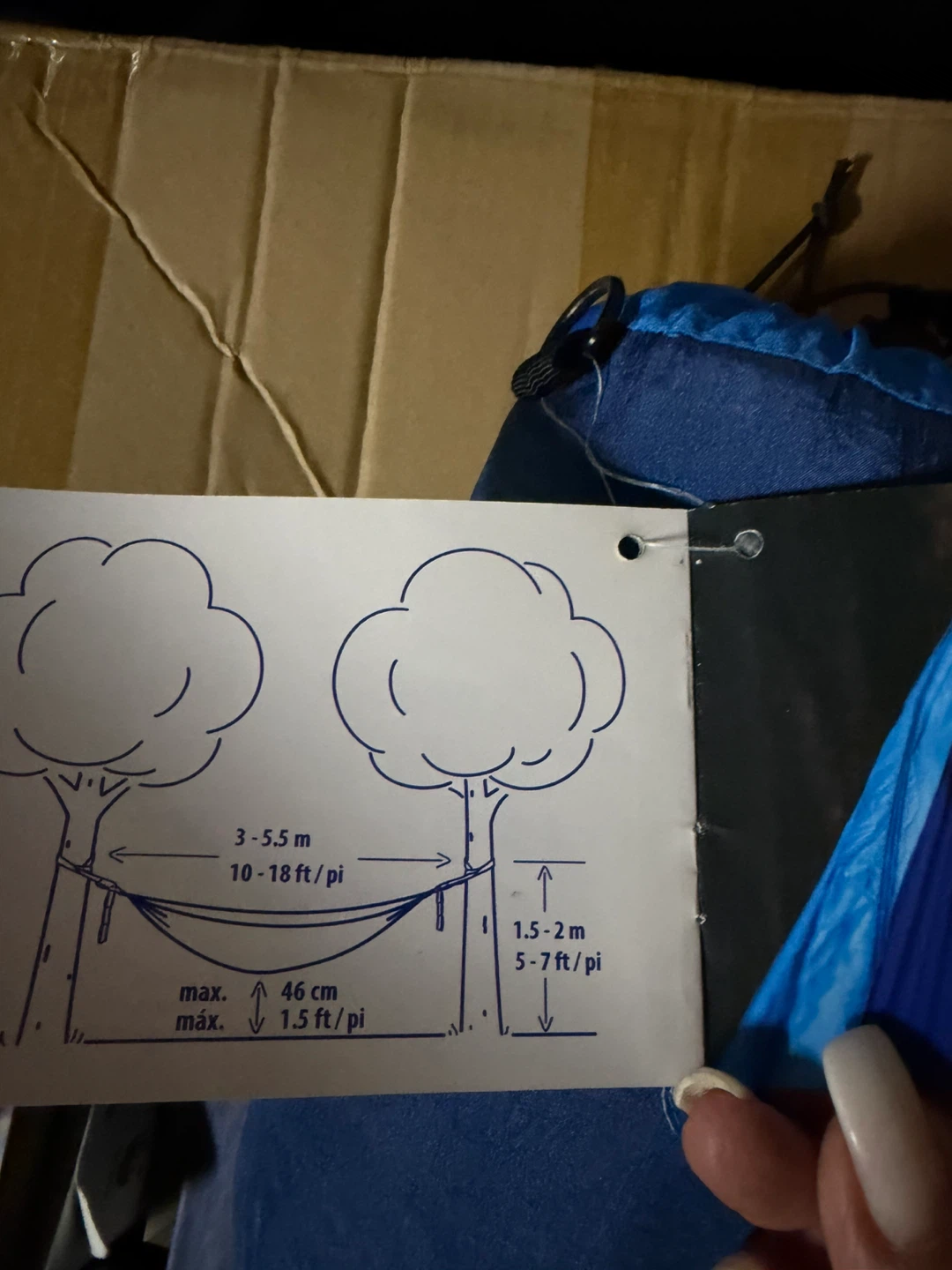 Hidden Wild Double Travel Hammock - Blue - photo 4