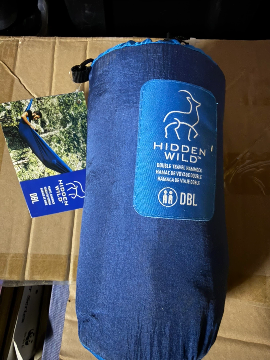 Hidden Wild Double Travel Hammock - Blue
