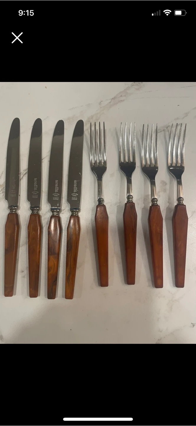 Bradville Stainless Steel Cutlery Set - 4 Knives, 4 Forks