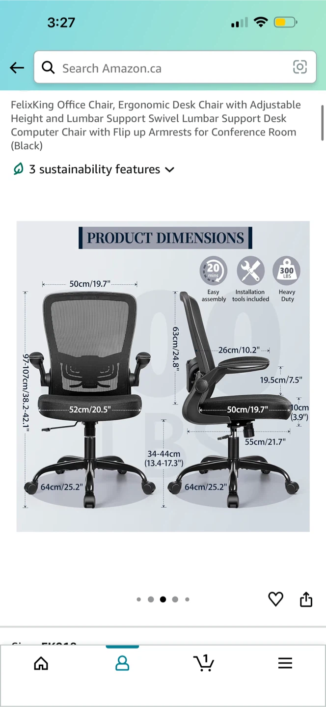 Ergonomic Mesh Office Chair - Black - photo 3
