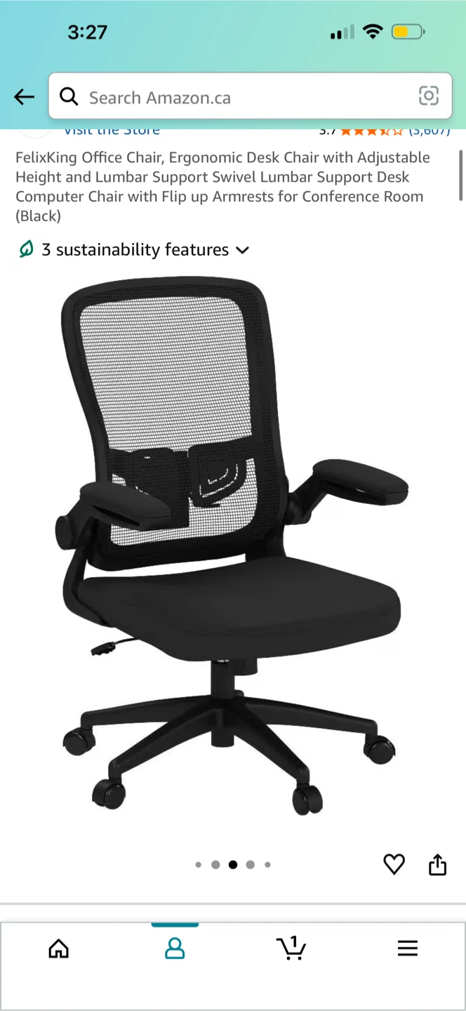 Ergonomic Mesh Office Chair - Black - photo 4