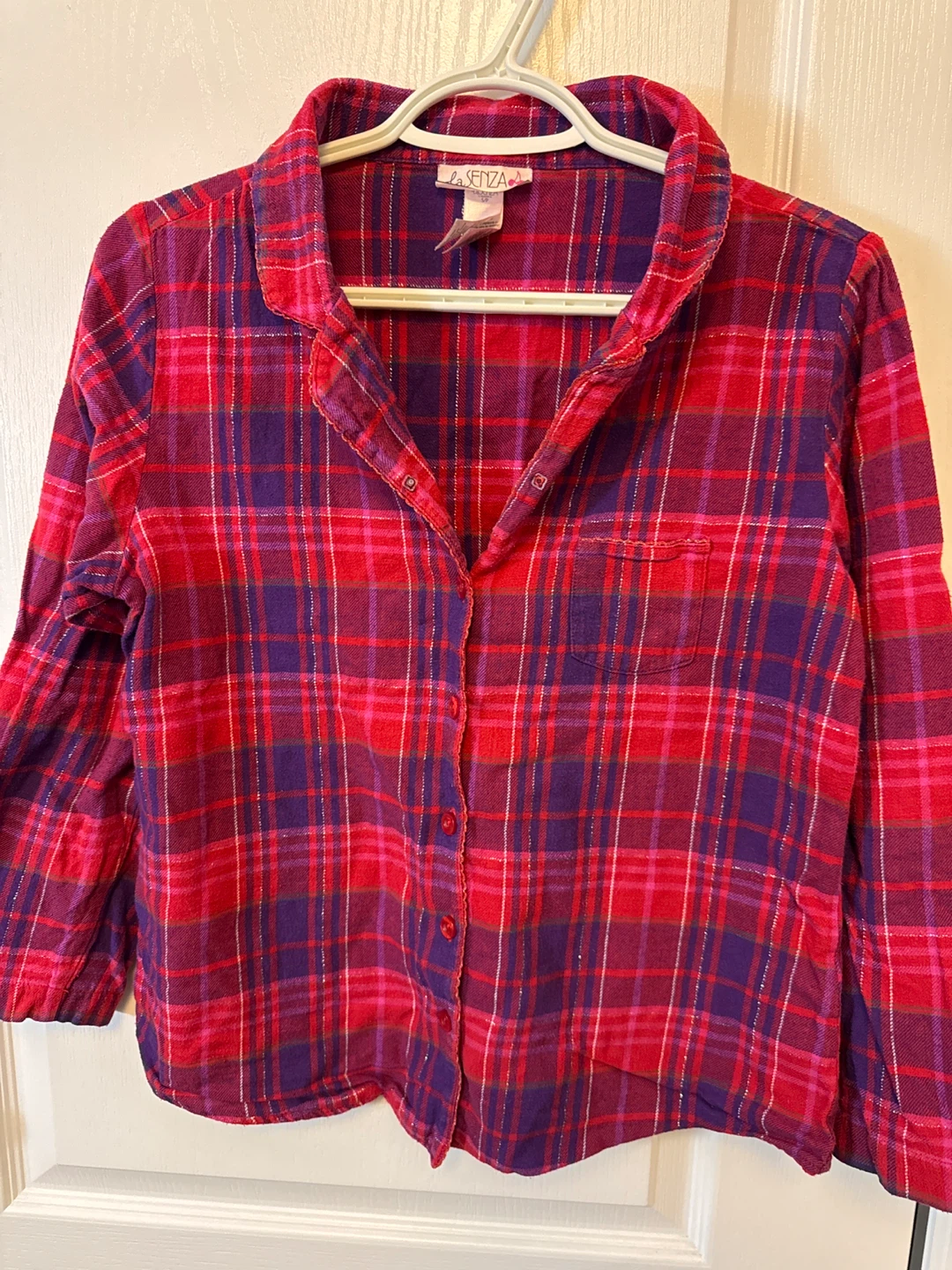 La Senza Plaid Pajama Top - Size S - photo 2