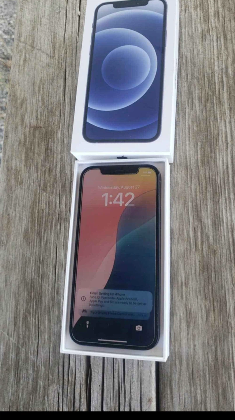 Apple iPhone 12 with original box and charger