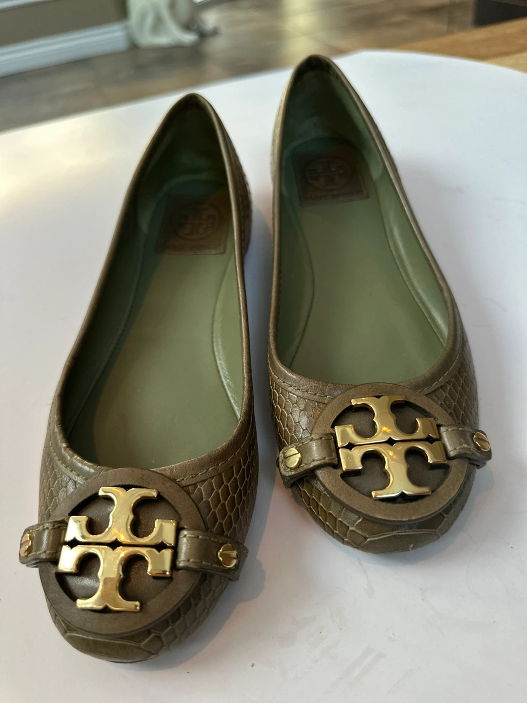 Tory Burch Ballet Flats - Olive Green Sz. 6M