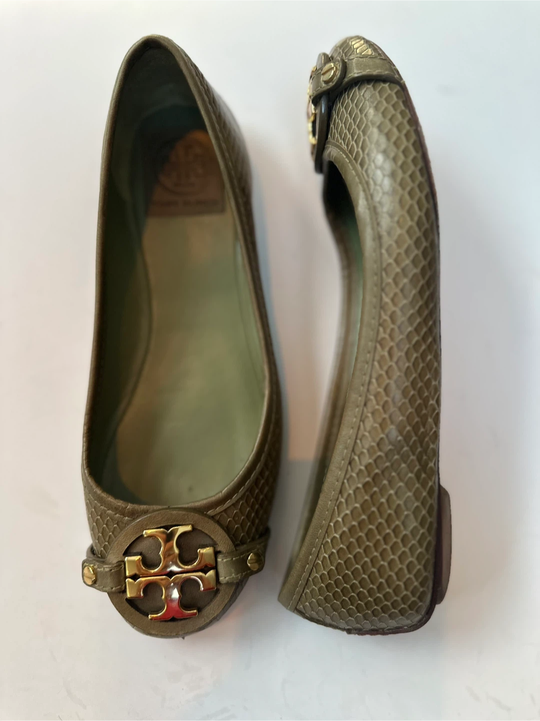 Tory Burch Ballet Flats - Olive Green Sz. 6M - photo 2