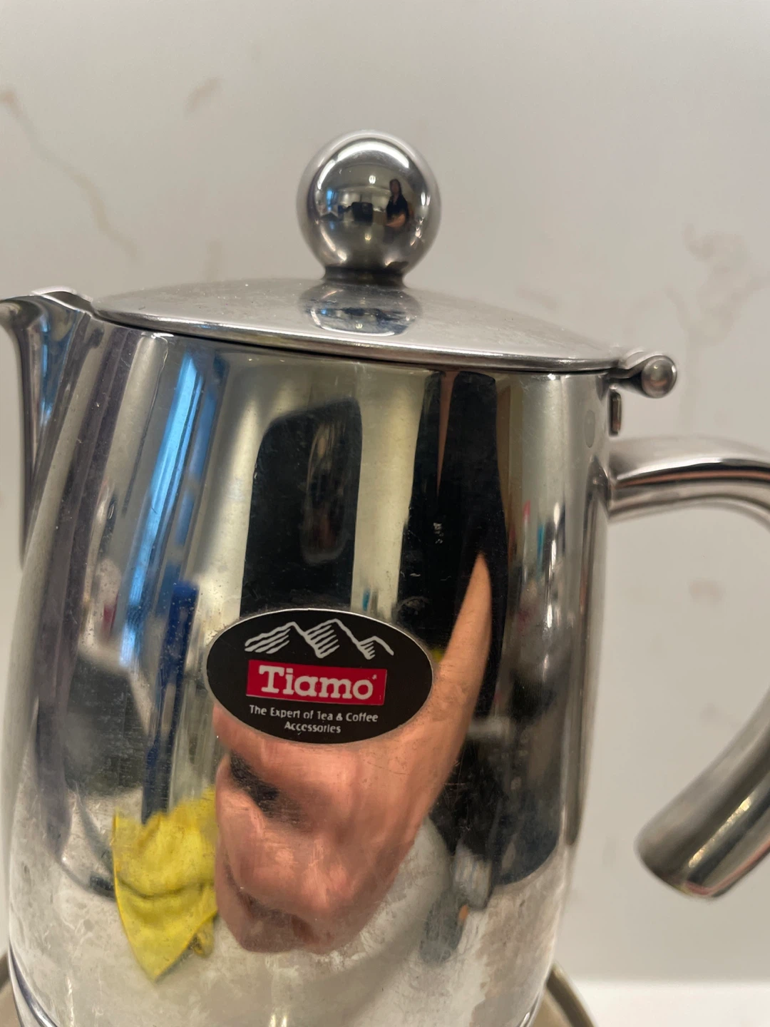 Tiamo Stainless Steel Moka Pot with Burner - photo 4