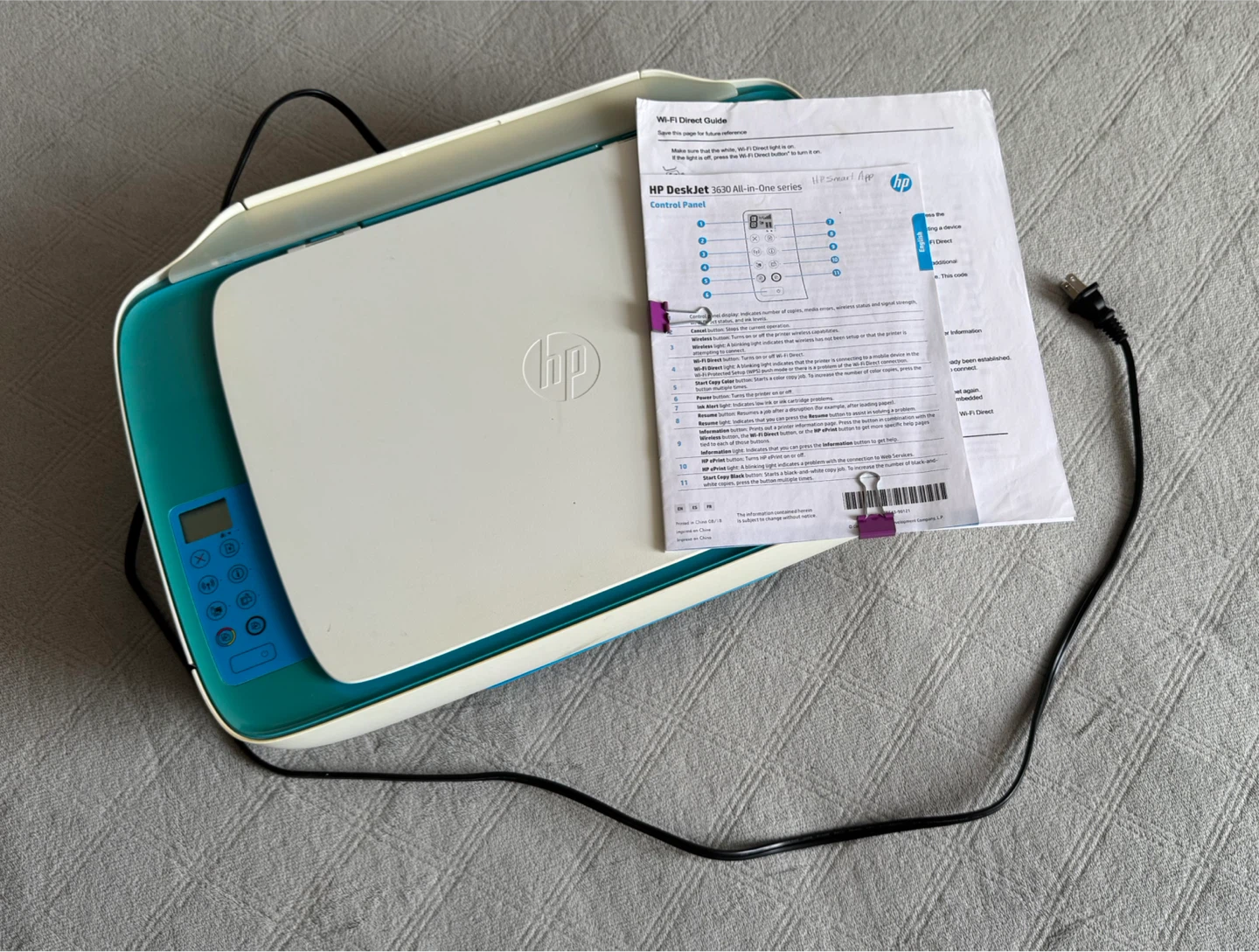 HP DeskJet 3630 All-in-One Printer - photo 2