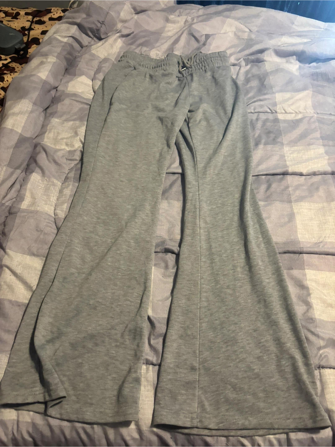SHEIN Grey Flare Lounge Pants - Size L