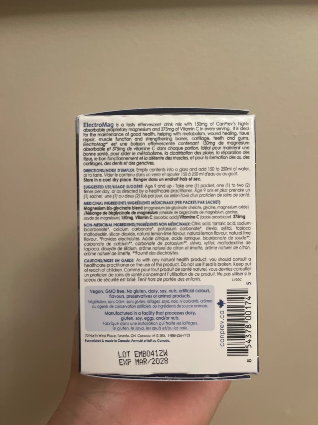 SEALED NEW CanPrev ElectroMag Magnesium Effervescent Drink Mix - photo 2