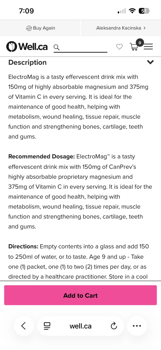 SEALED NEW CanPrev ElectroMag Magnesium Effervescent Drink Mix - photo 4