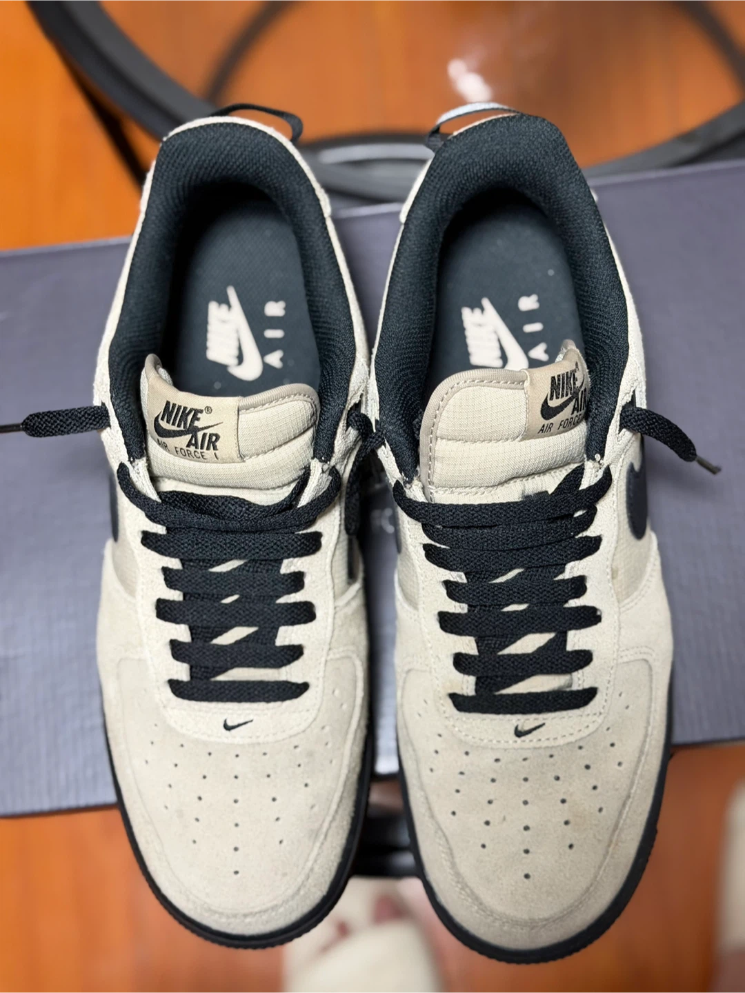 Nike Air Force 1 '07 LV8 Desert Khaki/Black- Shoes Size 10.5 - photo 3