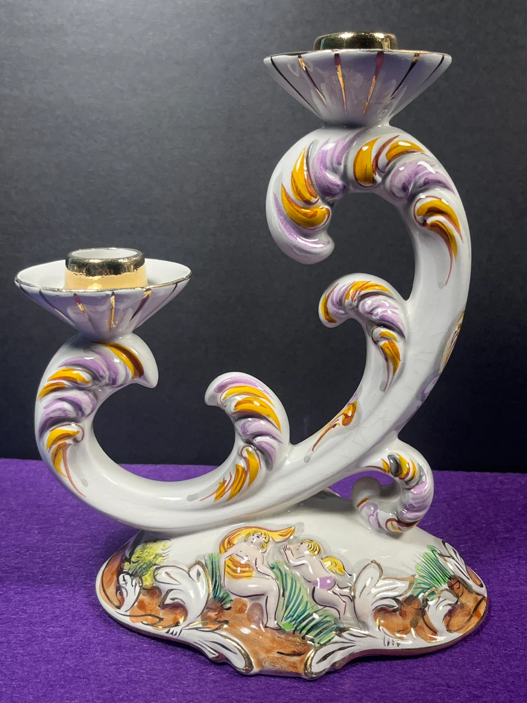 Alcobaca Porcelain Candlestick Holder - photo 2