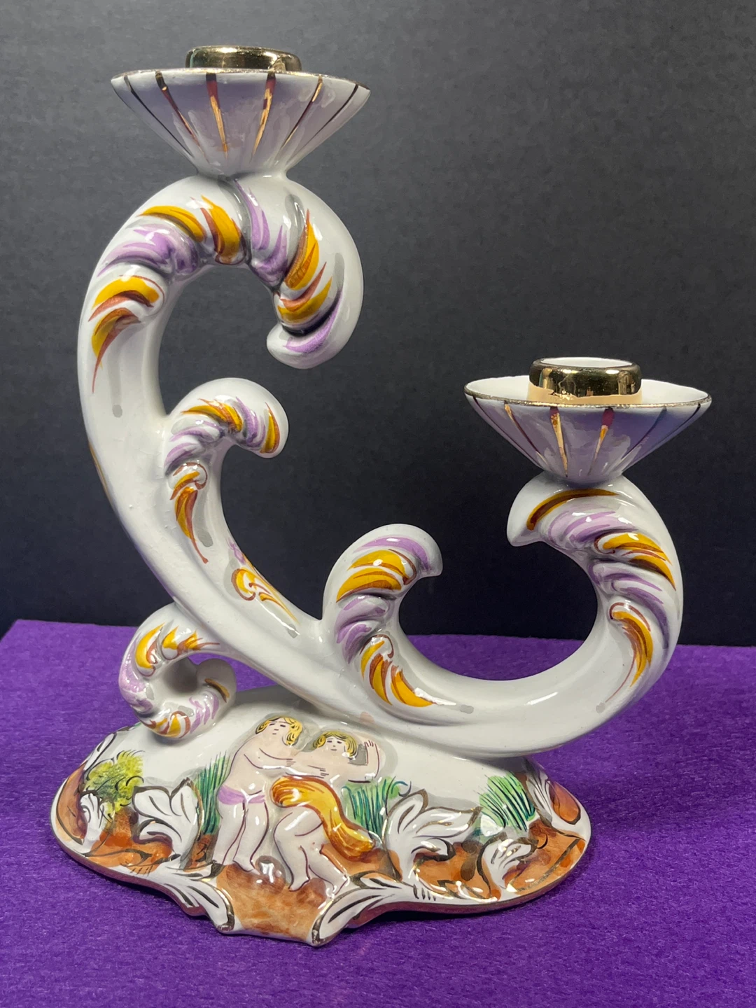 Alcobaca Porcelain Candlestick Holder - photo 4