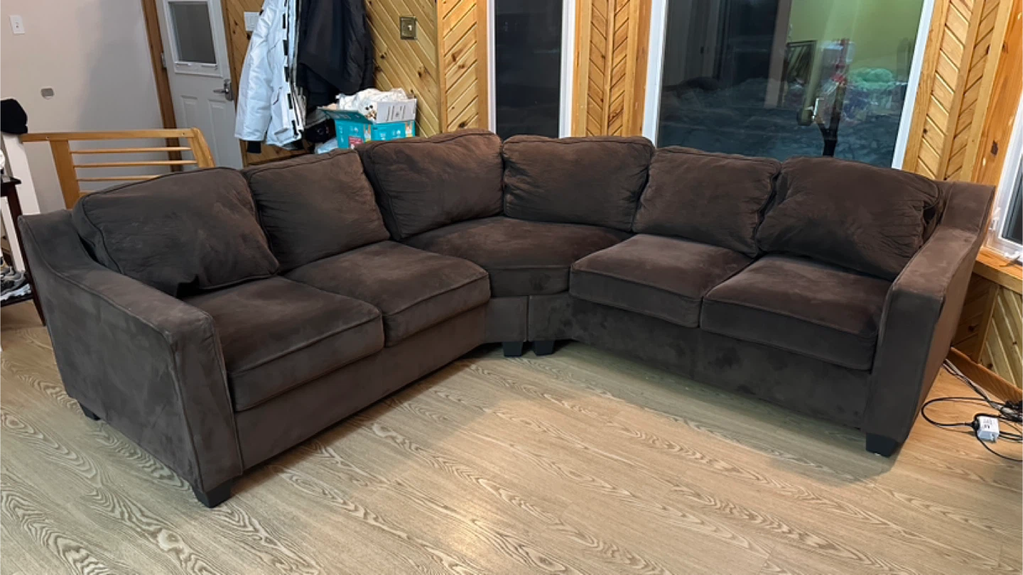Large 2-Piece L-Shaped Sectional Sofa (CAN DELIVER) - photo 2