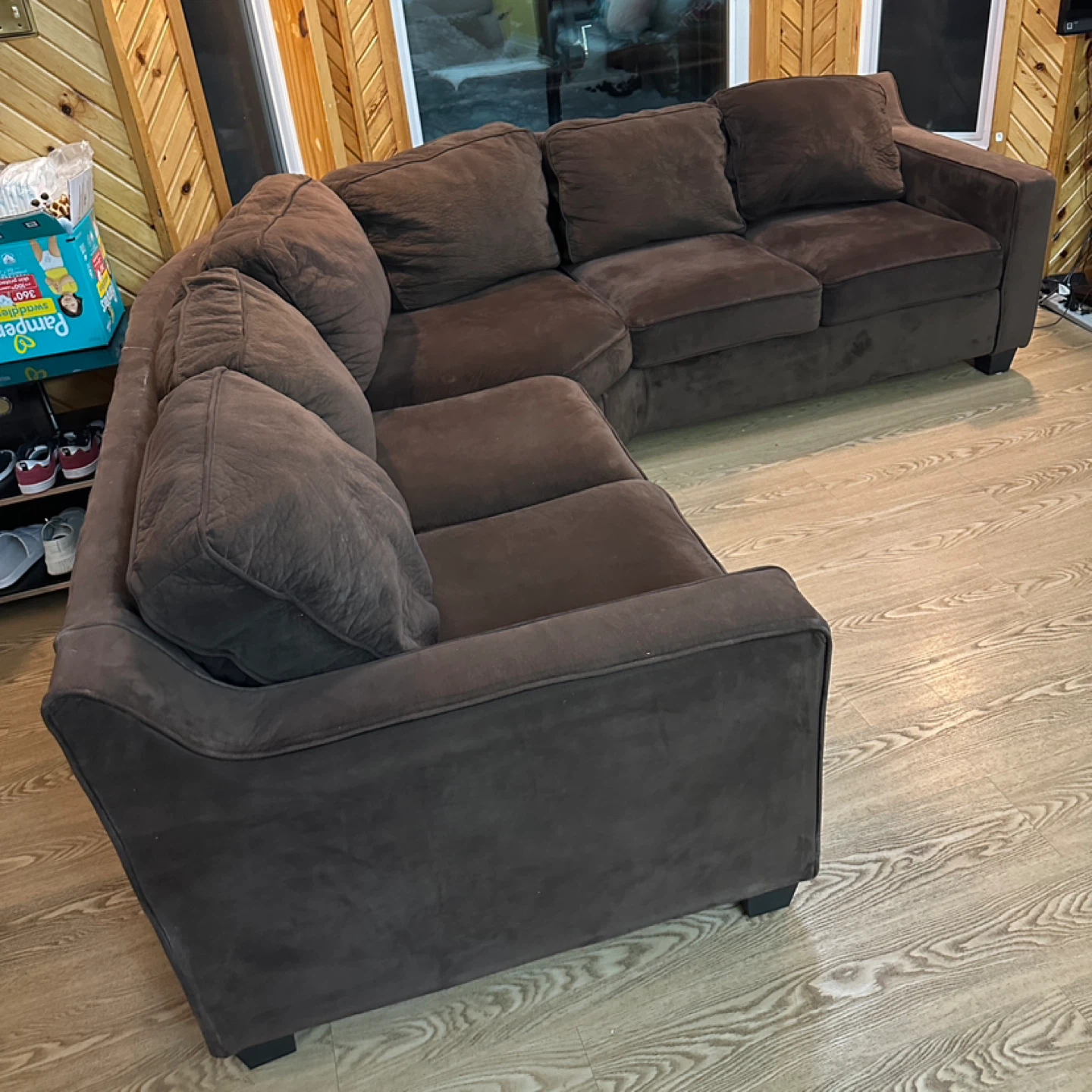 Large 2-Piece L-Shaped Sectional Sofa (CAN DELIVER) - photo 3
