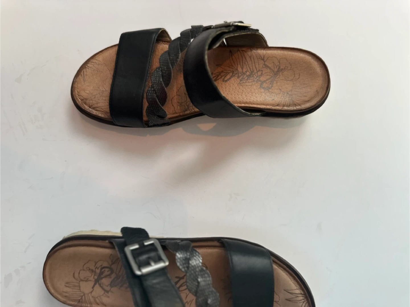 REMONTE Black Leather Sandals Sz. 7/ EU 38 - photo 4