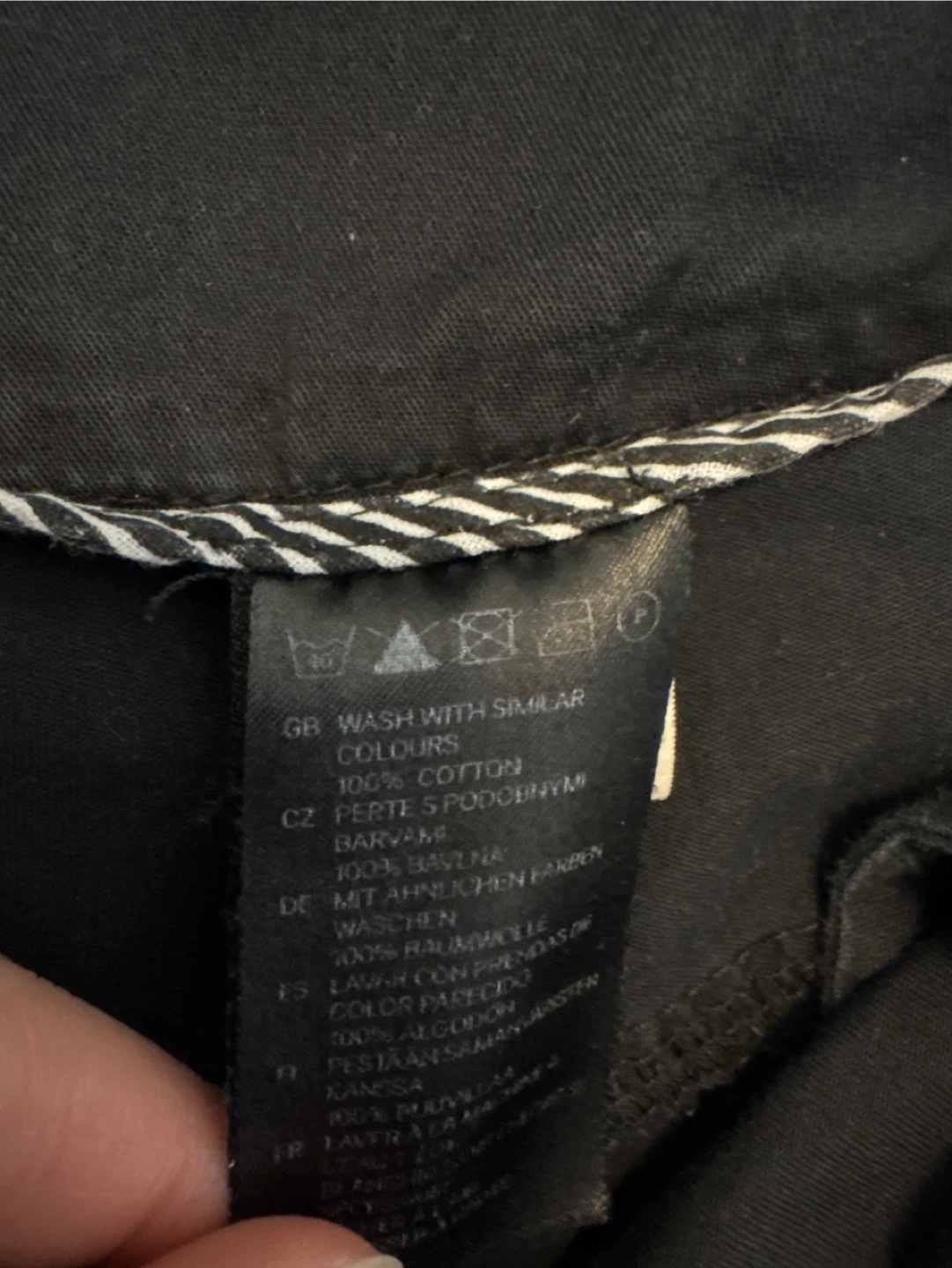H&M Black Cotton Shorts - Size 4 - photo 5