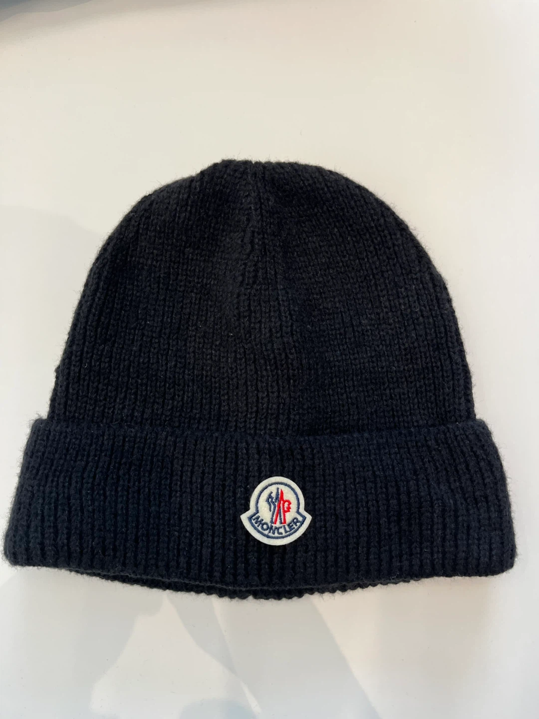 Moncler Black Knit Beanie