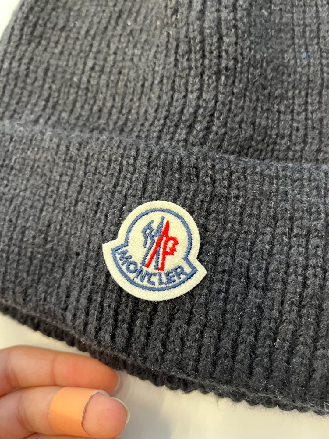 Moncler Black Knit Beanie - photo 2