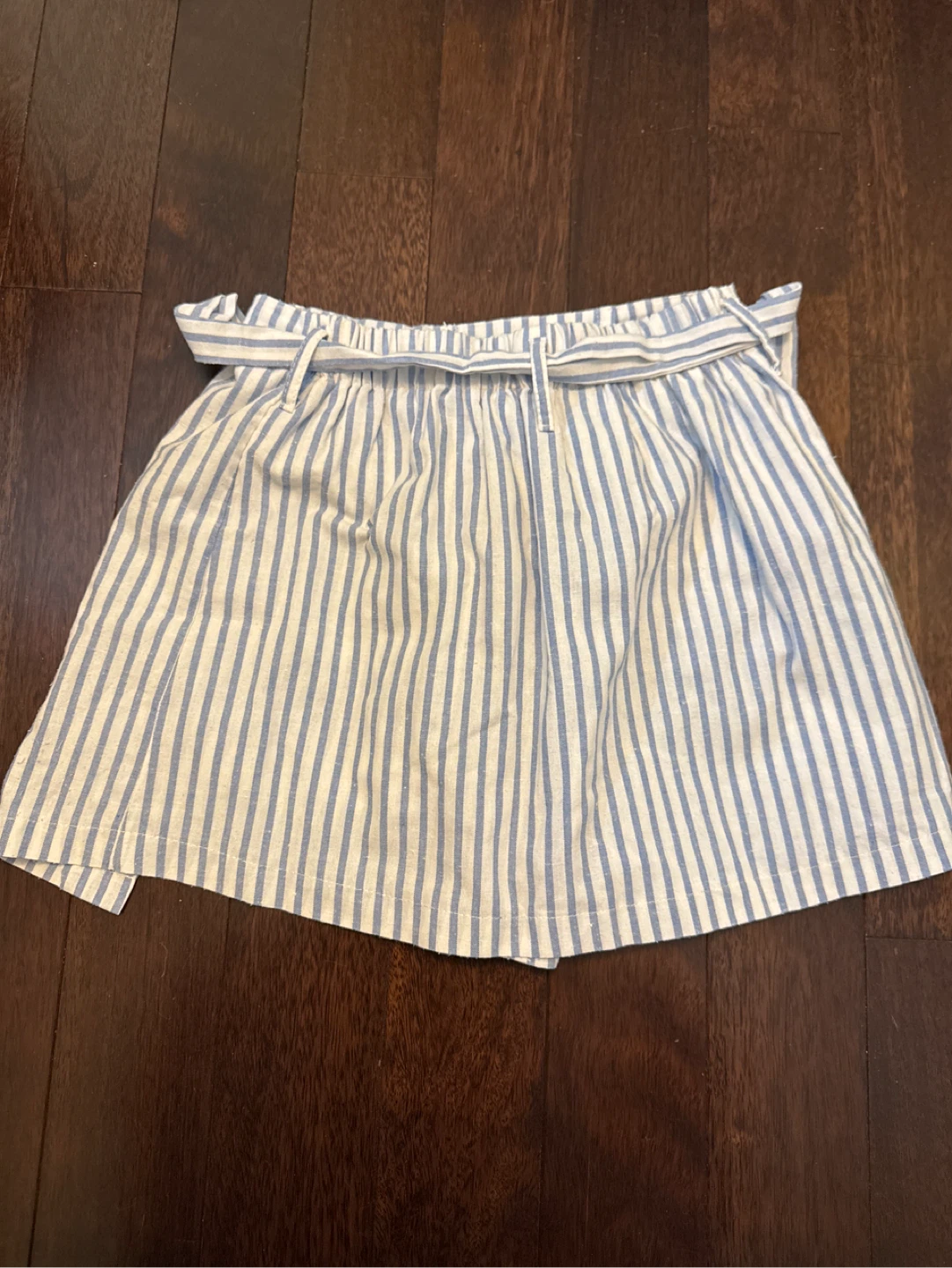 CLT Blue and White Striped Wrap Skort - photo 2