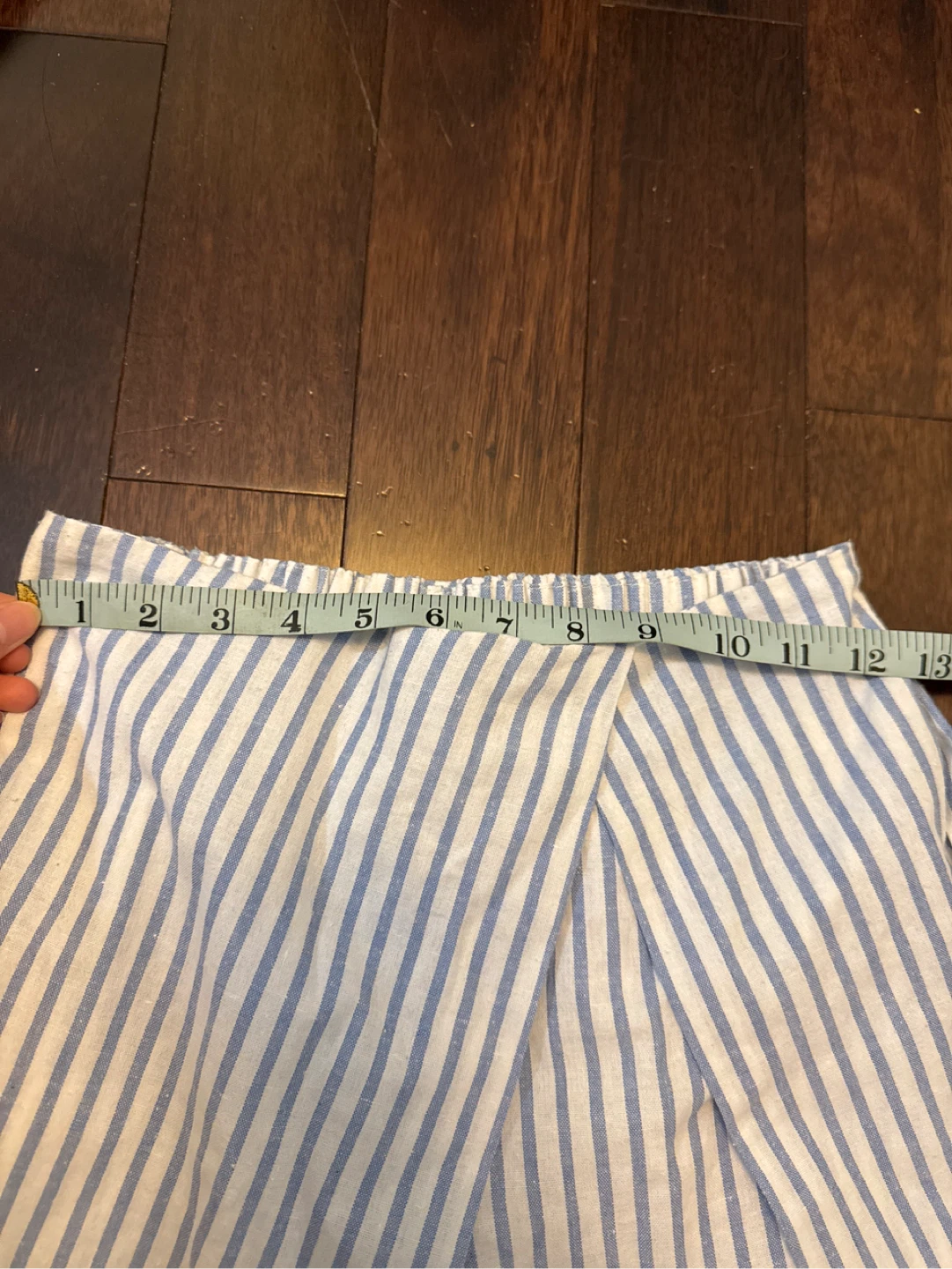CLT Blue and White Striped Wrap Skort - photo 5
