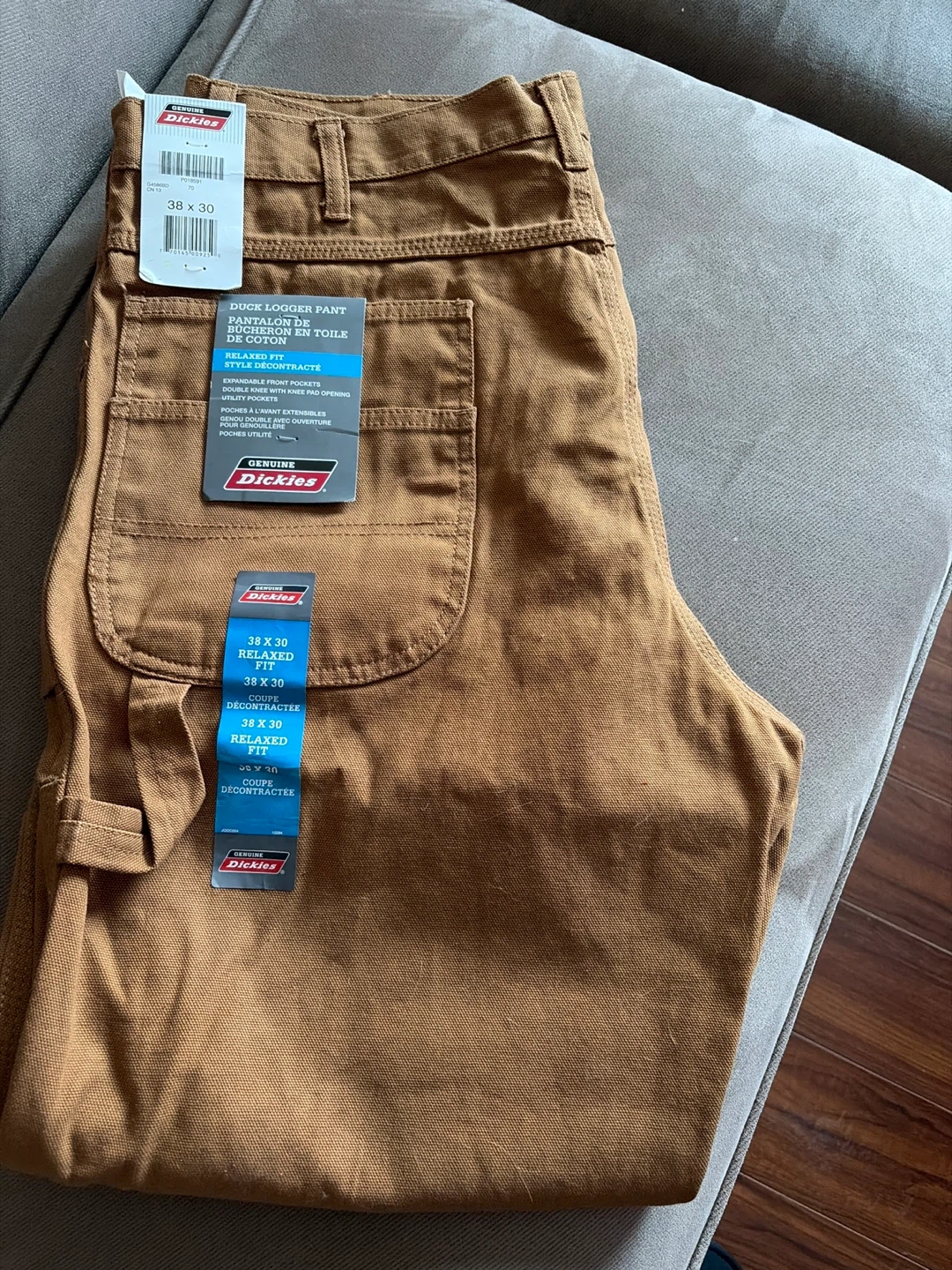 Dickies Men's 38x30 Duck Logger Relaxed Fit Pants
